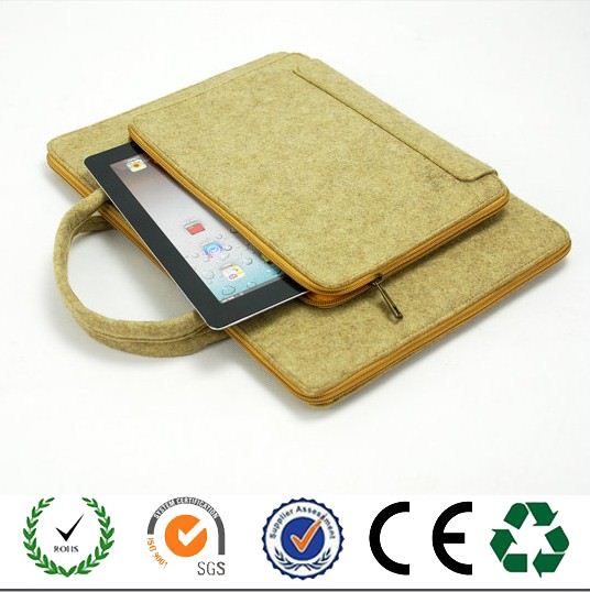 Promotional Functional zipper closure felt laptop bag from china manufacturer