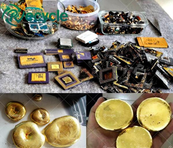 Working Capacity 200-1000kg/h Phone Board Gold Refining Equipment for PCB Gold Recycle