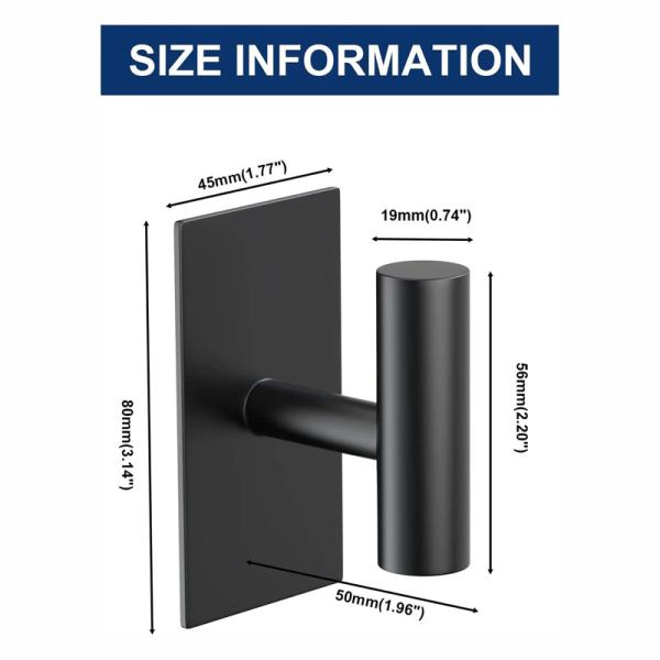 Heavy Duty Wall Towel Hooks Stainless Steel Door Hooks for Kitchen and Bathroom