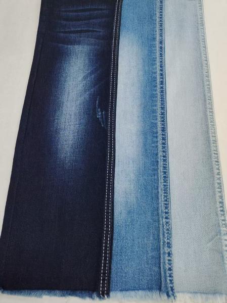85%Cotton Siro Yarn Cross Slub High Spandex 12S Denim Fabric 180cm Full Width For Jeans Or Jacket