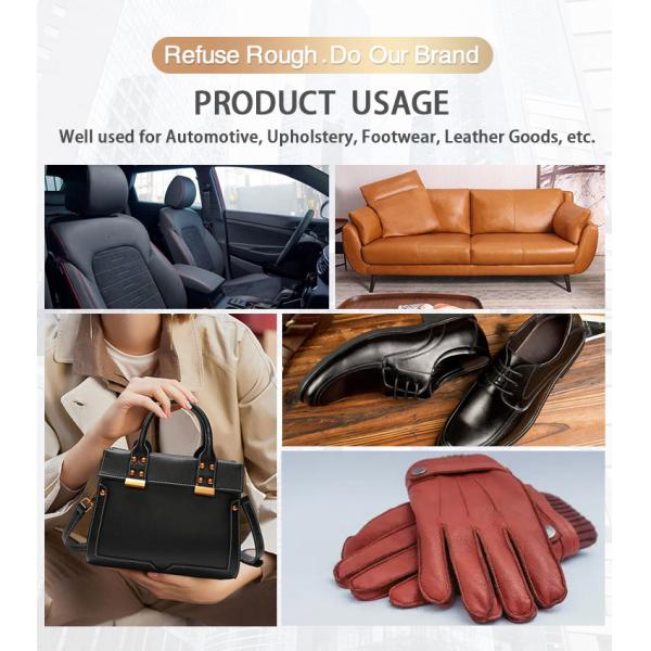 Water Repellent Thin Faux Leather Fabric Synthetic Microfiber Leather For Shoes
