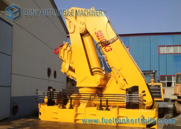 10 Ton Folding Arm Crane Mounted Truck , SQ10ZA3 Knuckle Boom Truck
