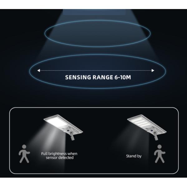 Интегрированный на открытом воздухе солнечный уличный свет IP67 водоустойчивое 300W 400W 500W