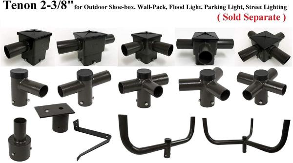 Customized Steel Aluminum Single Arm Horizontal Pole Top Bracket for In-house Inspection