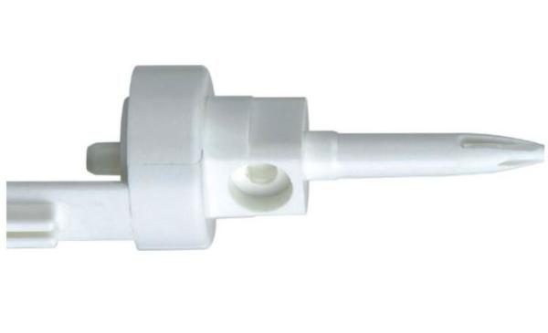 Custom Size Medical Plastic Parts , White Plastic Mouldings For Medical Drip Device