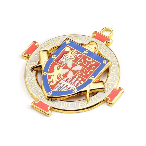 Customized Size Metal Pin Badges Embossed Colorful Honor For Sports Event