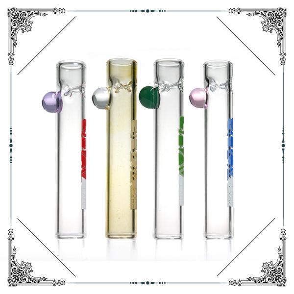 3.5 Inches Long 2.5 mm Thickness Glass Smoking Tube Cheap Chillum Pipes
