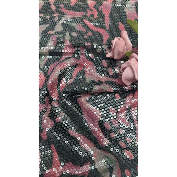 Luxury Zebra-Stripe Embroidery Lace Fabric Elegent Embroidery Fabric 100% Cotton