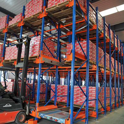 High Efficiency Radio Shuttle Racking System Remote Distance 100M For Automatic Warehouse