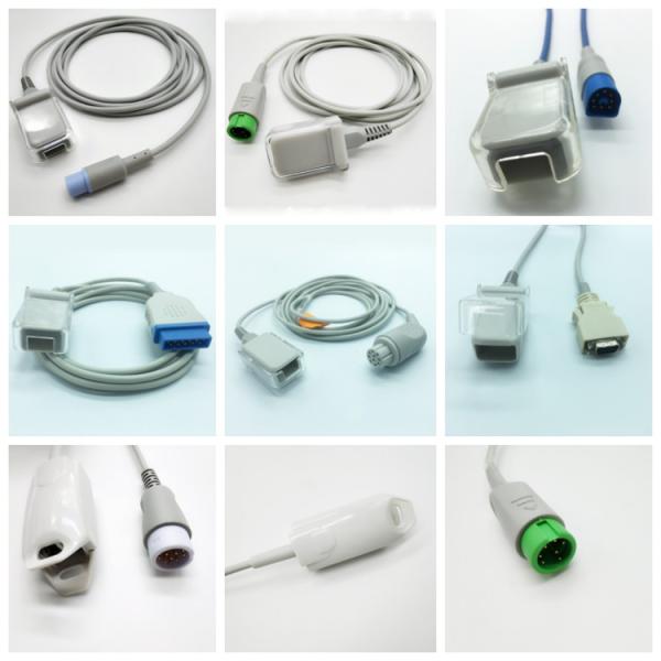 Siemens 7 Pin Spo2 Sensor Cable TPU Material 2.2 Meter For Medical Equipment