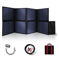 Paneles solares plegables monocristalinos de 120W con soporte perfecto para acampar al aire libre