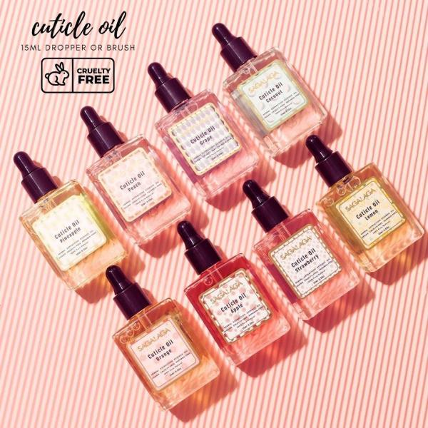 Natural Nail Care Cuticle Oil 15ml Bottle with Dropper Contains Vitamin E Floral Pattern Professional Manicure Tools