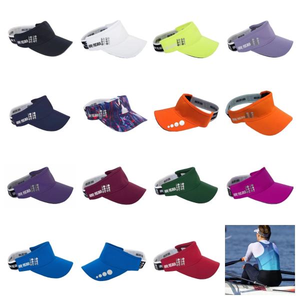 100% Polyester Mesh Sun Protection Visor Hat Breathable Anti Microbial