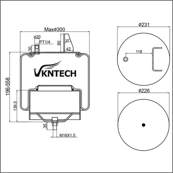 Весна воздуха Firestone 1K6835 Rubbre заднего сидения для Nissan TRL-250SCM