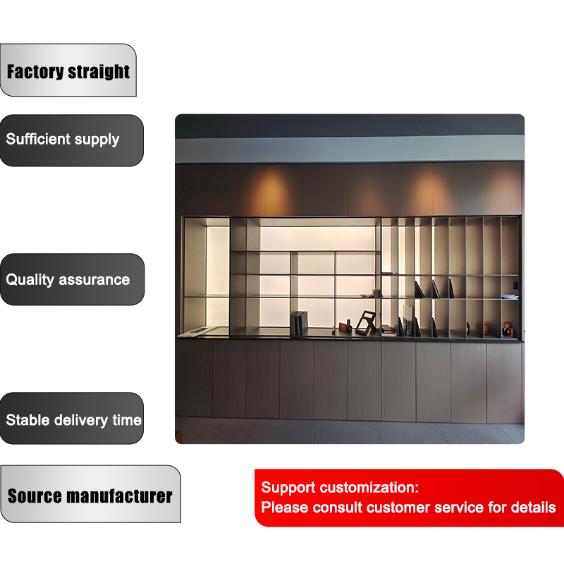 Living Room Decoration Aluminum Alloy Wall Mounting Hanging Storage Shelves Racks Cabinet With Backboard Light