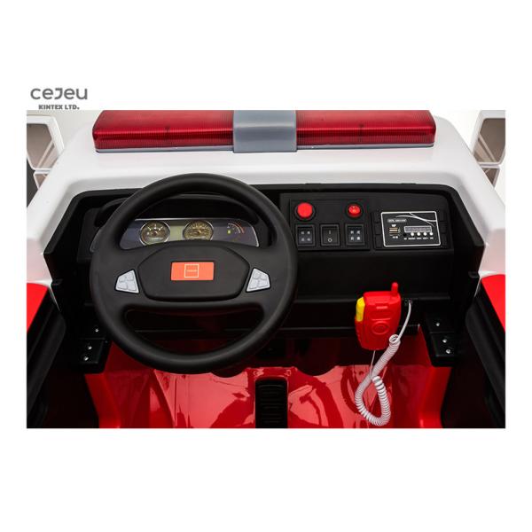 2 SeatS 3km/Hr Kids Ride On Toy Car 37 Months Ride On Fire Truck 12v Lights