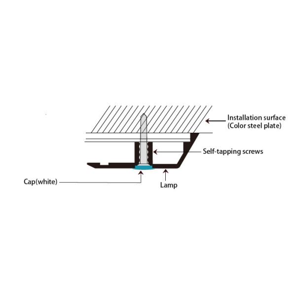 3000K - 6500K Clean Room Lighting Fixtures No Stroboscopic Slim Design