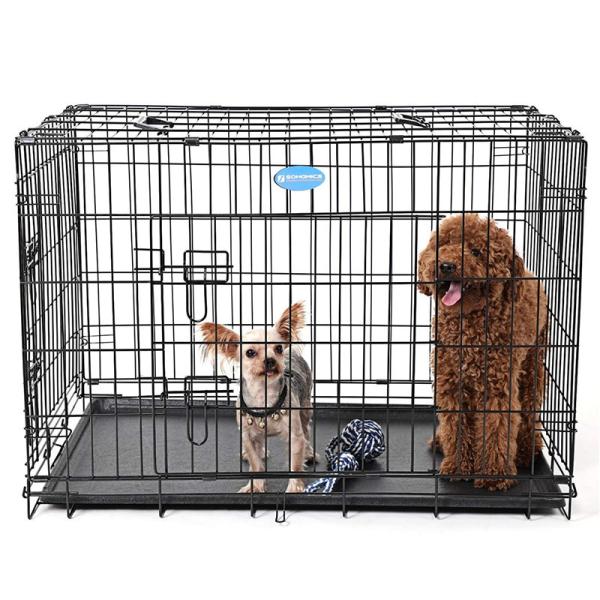 91x64x58cm Lightweight Metal Dog Crate Welded  Easy Cleaning Two Handles