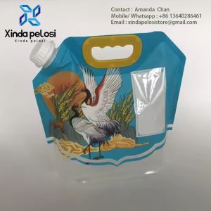 Посылок для больших вытяжек Стоять пластиковый рисовый порошок упаковка пищевых продуктов Посылок