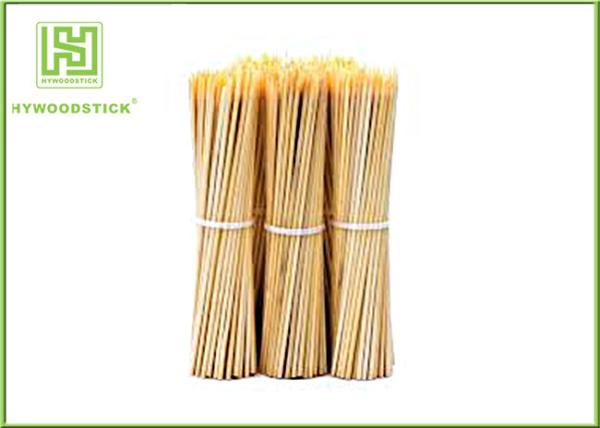 Eco - Friendly Bamboo BBQ Sticks Vegetarian Bbq Skewers Wooden 25cm Length