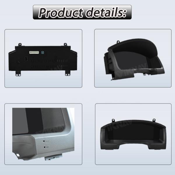 VIKNAV LCD Digital Instrument Cluster Panel Dashboard For Toyota Land Cruiser 2008-2019