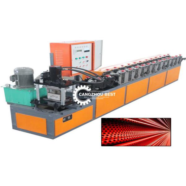 Hydraulic Cut  PLC System 0.6mm Shutter Door Forming Machine