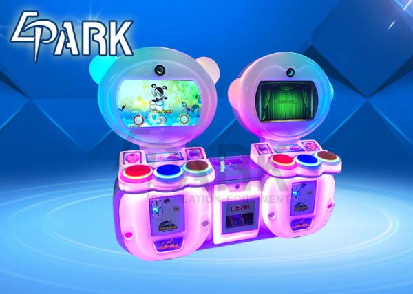 English Version Kids Coin Operated Game Machine / Music Game Simulator Little Drummer