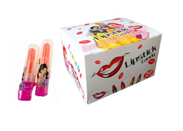 Strawberry Flavor Glow Sweets Candy Lipstick Shape 24 Months Shelf Life