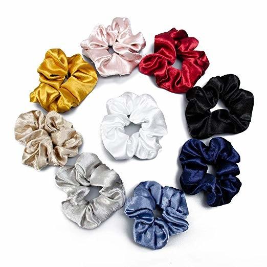 100% Mulberry Silk Head Wrap For Edges , 1cm Silk Hair Scrunchy