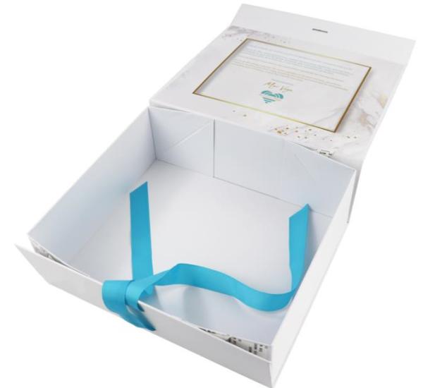 400g Thick 2.5mm Foldable Paper Packaging Box, 1500GSM Apparel Gift Boxes With Lids