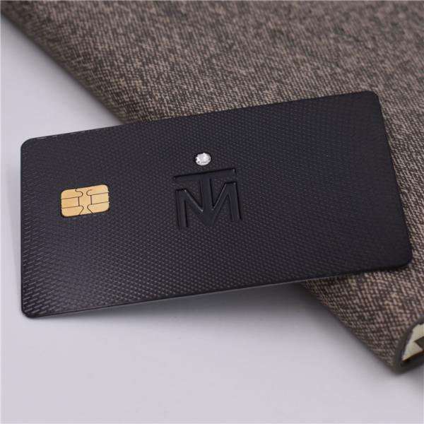 Personalized Stainless Steel Metal Card , Contactless NFC Business Cards for Qr Code Brushed
