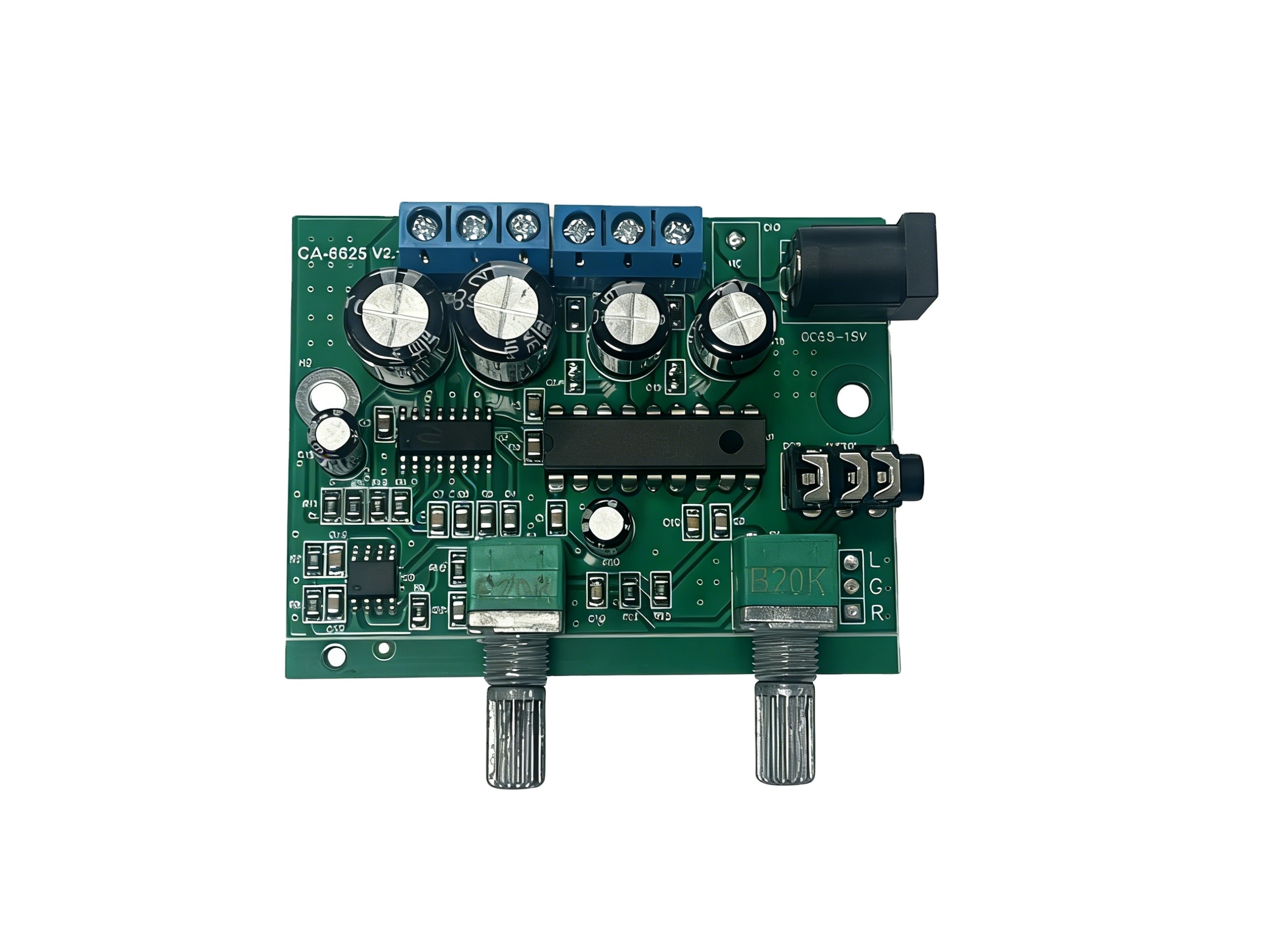 CA-6625 2.1 Channel Ultra Heavy Bass Digital Amplifier Board Module DIY Old-fashioned Audio Box Finished Product 12V 6W*2+25W