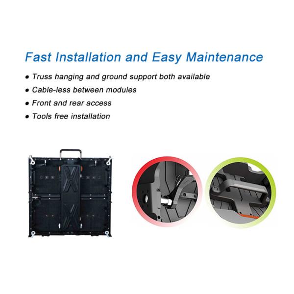 Outdoor Rental LED Display P6 Cable Free Modules High Brightness LED Screen