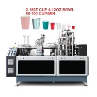 Venta caliente 100-110 Pcs/Min Máquina automática de tazas de papel de alta velocidad Dos años de garantía Máquina de hacer tazas de papel