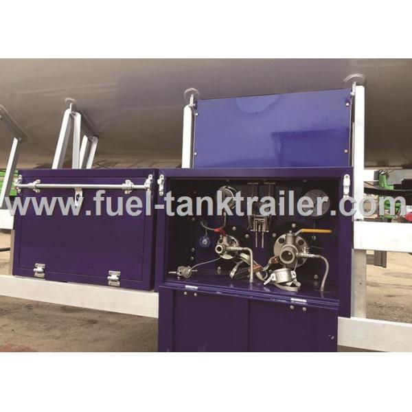 Air Suspension 3 Axle LPG Tank Trailer , Lpg Transport Trailers Big Effective Capacity