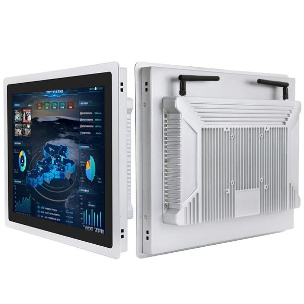PC de panel de pantalla táctil industrial de 15 pulgadas J1900 IP65 Empotrado con corte a medida, resistente al agua, USB, LAN, RS232, pantalla HD, PC de panel de pantalla táctil