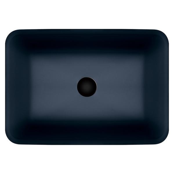 Bacia de lavagem preta de vidro moderada 12mm da cor Matt Counter Top Bowl Sink ácido