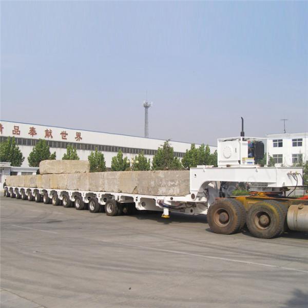 100 - 250 Tons Heavy Equipment Lowboy Trailer , Multi Axles Low Bed Trailer