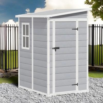 Waterproof Plastic Small Lean Outdoor Shed Outdoor Storage Shed For Garden Tools