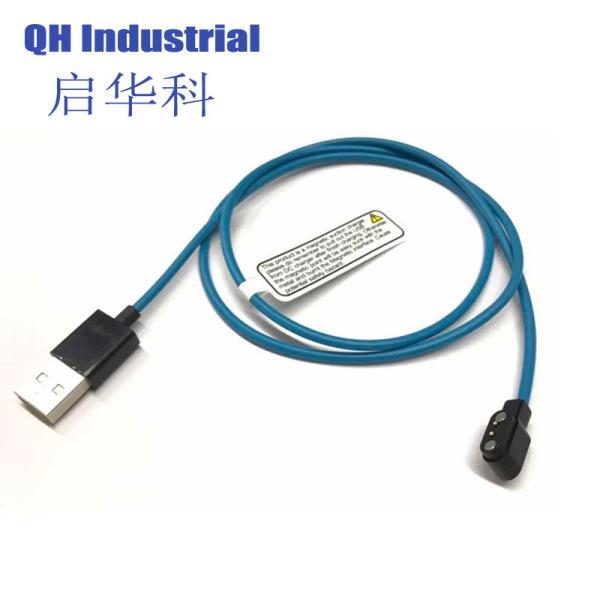 2Pin 2.84mm Pitch Standard Smart Home Applicaton Connector magnetic pogo pin cable connector