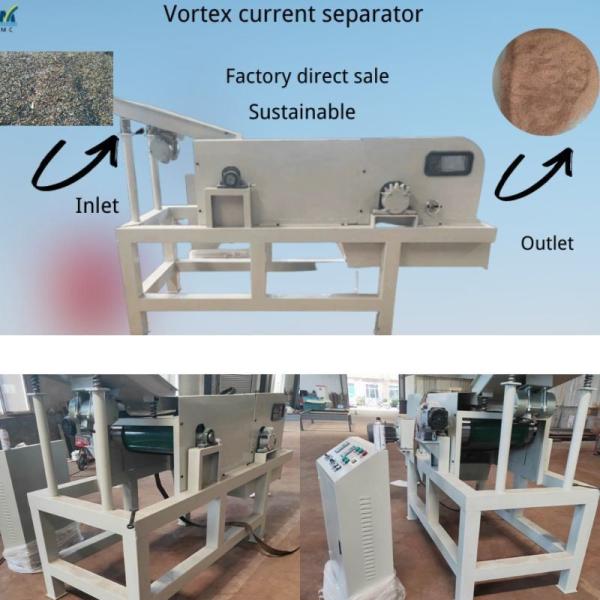 Eddy Current Separator Aluminum Plastic Sorting Machine with 900.000kg Gross Weight