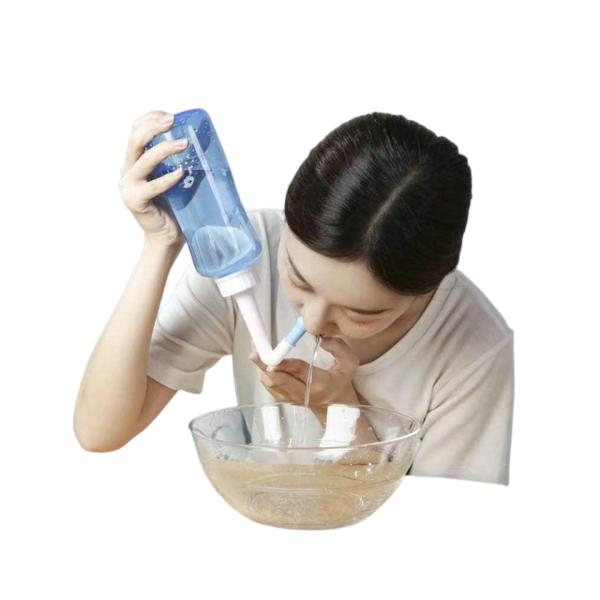 Shelf Life 3 Years Portable Battery Manual Irrigator for Nasal Cleaning at Household