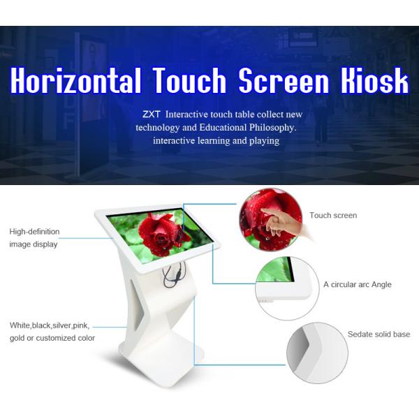 Горизонтальная стоящая стойка киоска компьютера, дисплей киоска Синьяге цифров интерфейса УСБ коммерчески