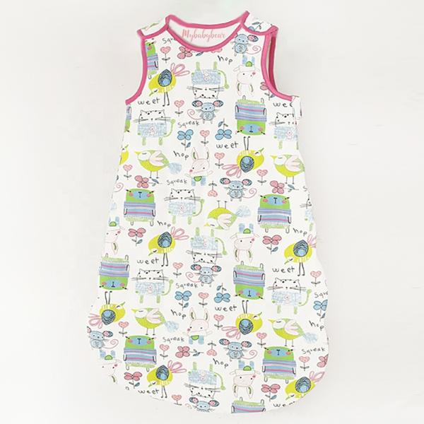 Printing Customized Newborn Baby Sleeping Bag 100% Cotton Baby Sleep Sack