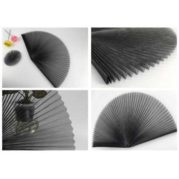 Серый цвет экран 75г/М2 насекомого Плиссе 16мм полиэстер крена 2.4м кс 30м веса