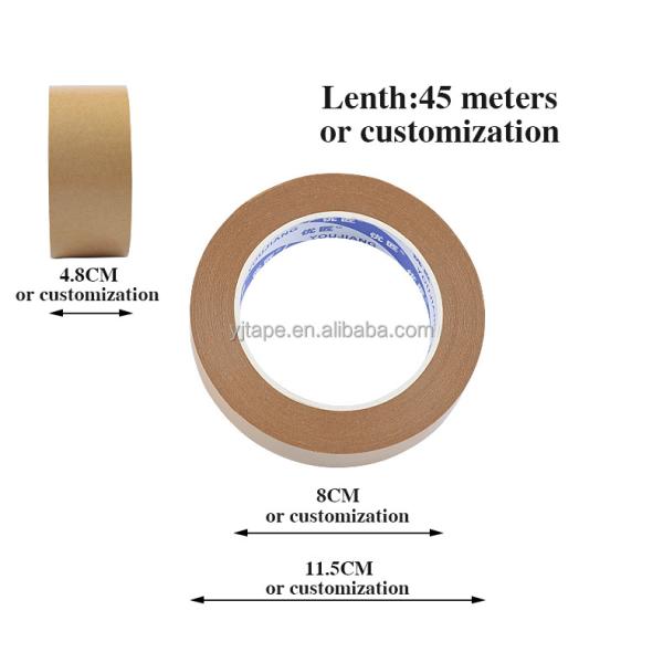 Gummed Custom Logo Self Adhesive Kraft Paper Tape For Sustainable Packaging Solutions