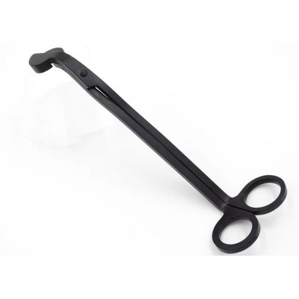 Stainless Steel Daily Household Items Matte Black Wick Cutting Scissors