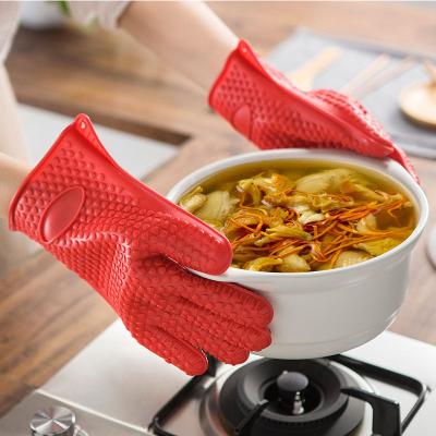 ASSADO resistente de MAX Heat Silicone que grelha luvas para cozinhar o Potholder de cozimento do assado