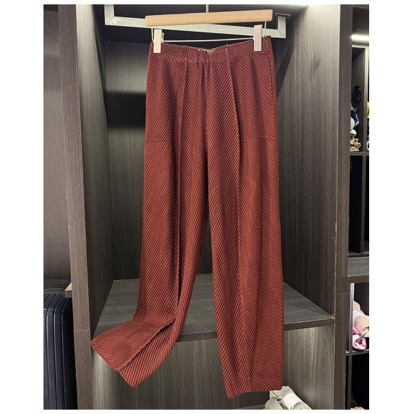 Workplace Design-Inspired Niche Autumn Suit Set High-End Feel Fish Scale Pleats Easy Care No Ironing Needed Elegant Two-Piece