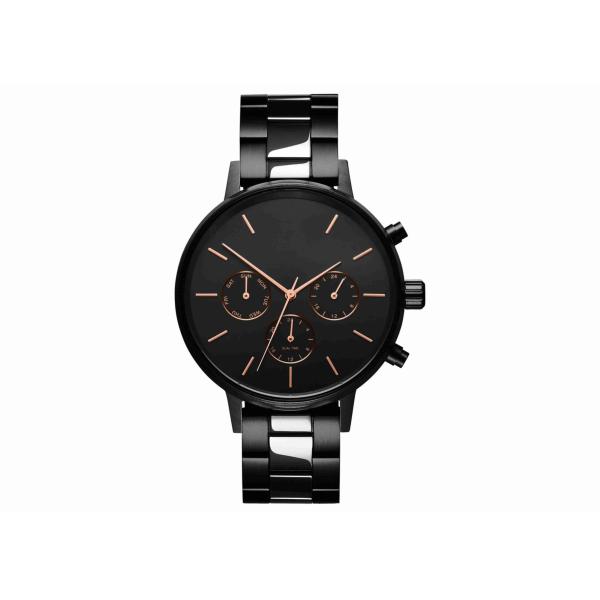 Black and silver mens stainless steel watches design your own watch for men